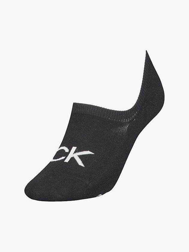 Calvin Klein USA Logo Invisible Womens Socks Black 5238741-SV